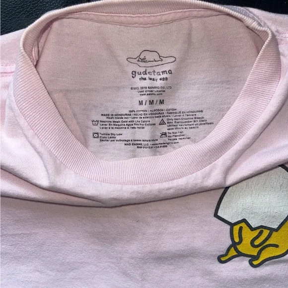 Gudetama, Pink crop top, M - Picture 3 of 3